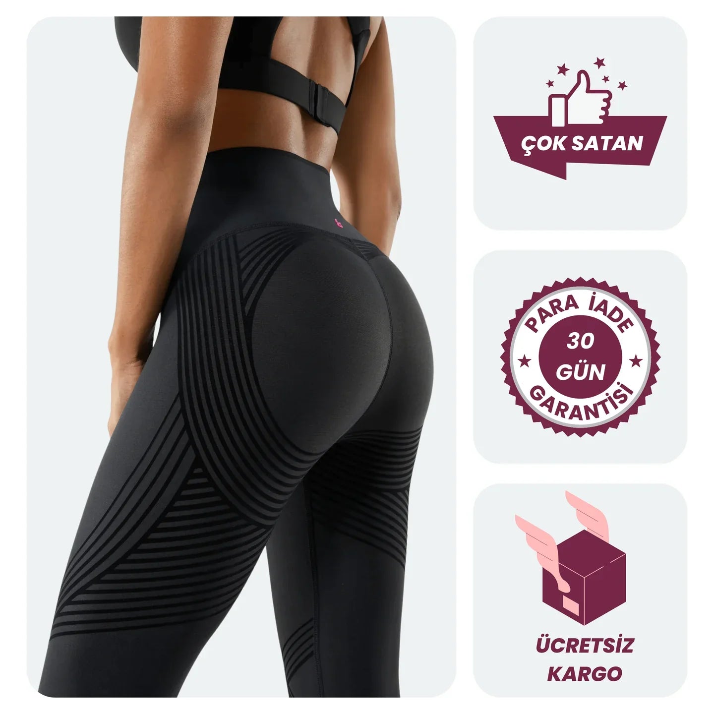 pilatesgo™ 3D Şekillendirici Anti-Selülit Tayt